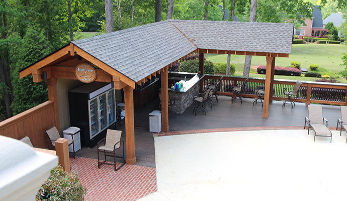 Rusty Putter gathering area on the golf course